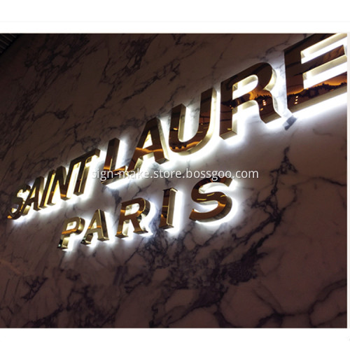 Front Back Lit Halo Channel Letters Signs